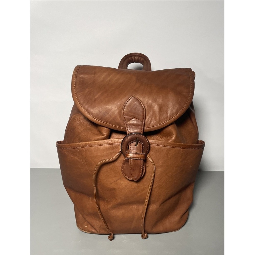 Boulder Ridge Backpack Cowhide Leather Rucksack Bag - Picture 2 of 14